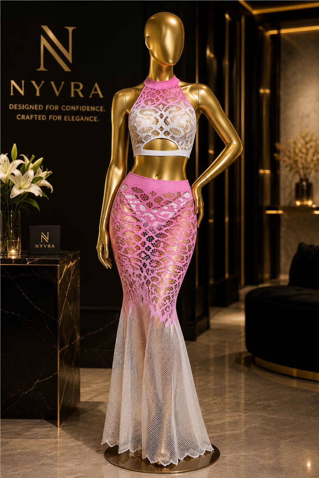 Nyvra Rosé Siren Gown