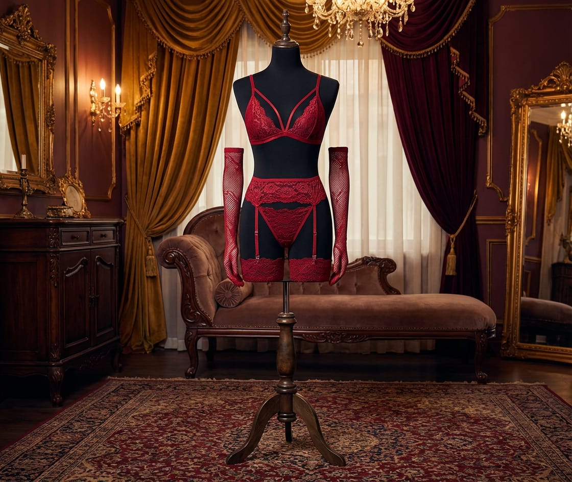 Crimson Seduction Set