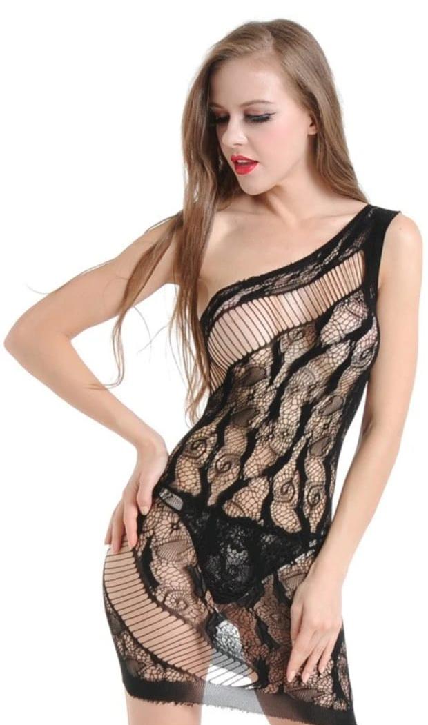 Siren's Eclipse Fishnet Dress